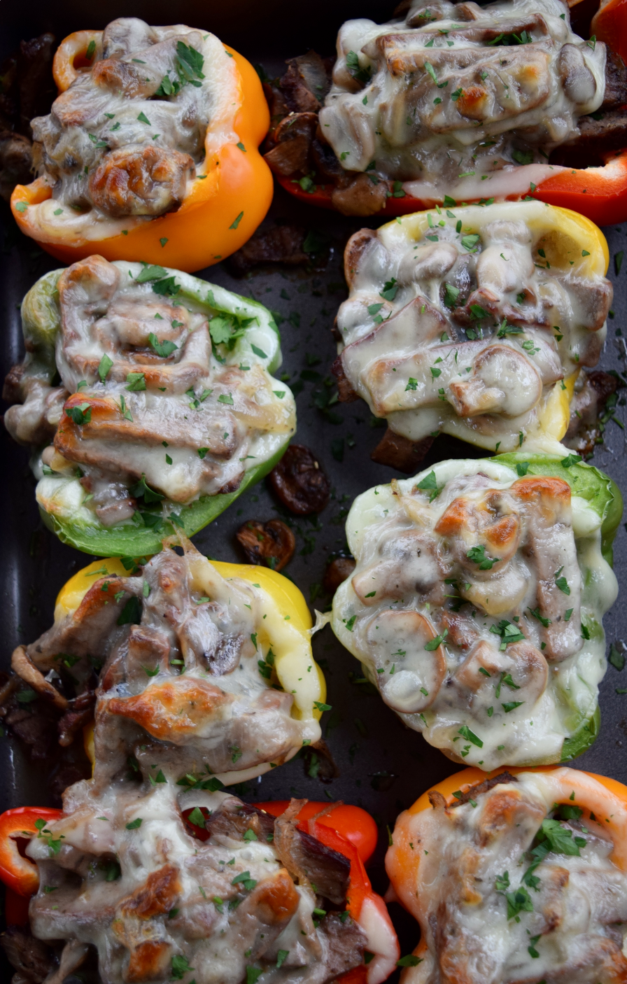 Philly Cheesesteak Stuffed Pepper Recipe - TARRAGON TABLE